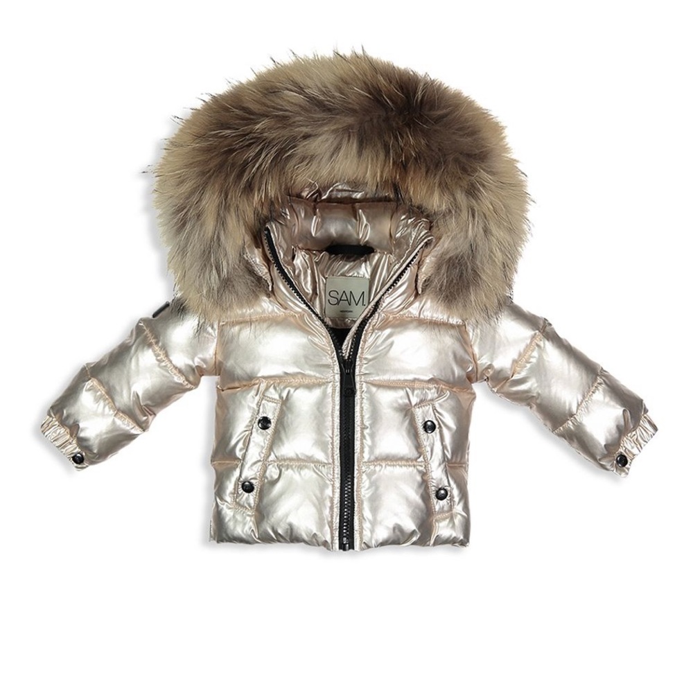 SAM fur-trimmed snowbunny jacket -BABY